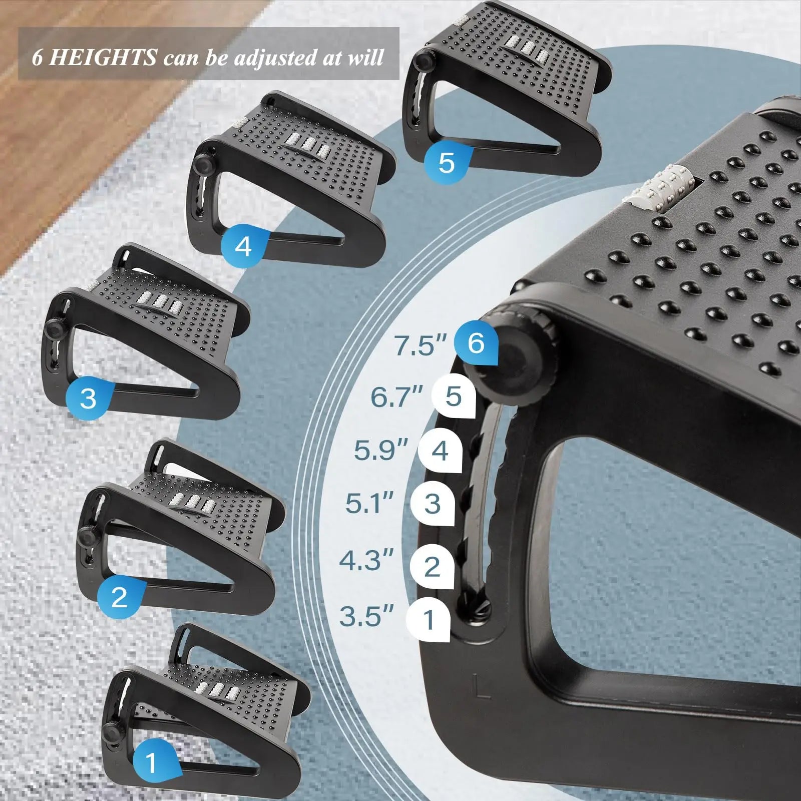 ErgoCrafted ReLeaf Massage Footrest